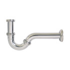 Wirquin - siphon "s" de lavabo en laiton chromé avec tube et rosace