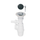 Wirquin - sp3231c - vidage pour évier 1 bac ø60 mm (grès ou synthèse) avec prise machine à laver