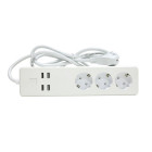 Multiprise intelligente smart wifi blanc - r4028 - woox