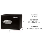 Coffre-fort à combinaison électronique masterlock 33l - x125ml