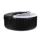 Spa gonflable 6 personnes rond ospazia- jusqu’à 40°c - prêt en 5 minutes - couverture et filtre inclus