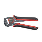 Pince à sertir automatique pour embouts de fils sertissage carré, avec tête de sertissage rotative - WIHA - 45223