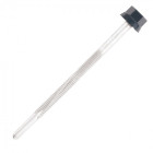 Vis bac acier SCELL-IT sommet nervure Support métal IPN - Ø6 x 180 mm - TH12 - Gris alu blanc RAL9006 - Sachet de 100 - ZTP-60180-9006