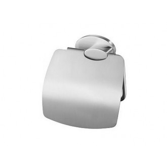 Porte papier toilette mural avec cache série side nickel brossé mat