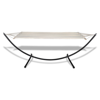 Hamac jardin 80 x 200 cm crème helloshop26 2202055