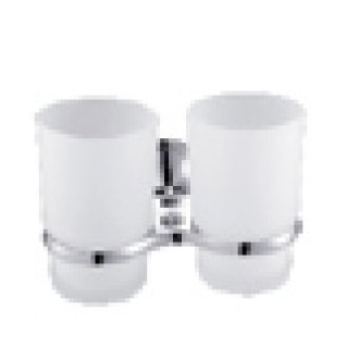 Support porte verre brosse à dent double serie one à fixer ou à coller