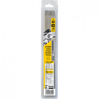 Lot de 50 électrodes rutiles pour soudage d'aciers courants Ø4mm livrées sous blister GYS 084452