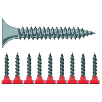 Vis bd phosphatée - PH2 pour plaque de plâtre sur rails