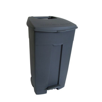 Conteneur a roues avec pédale polypropylene 120 l