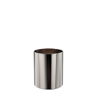 Corbeille à papier en inox poli brillant serie getsi capacité 11 litres