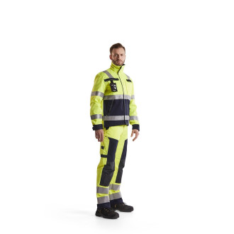 Pantalon Artisan Multinormes Jaune-Fluo/Marine 15781514 - Taille au choix