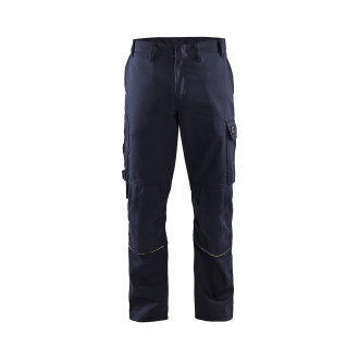 Pantalon soudeur Marine/Jaune fluo 17011501 - Taille au choix