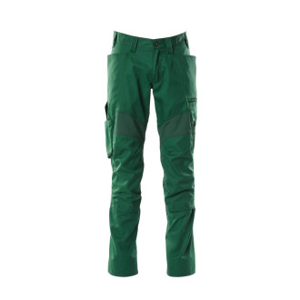 Pantalon de travail avec poches genouillères MASCOT Accelerate - 18579-442-Vert Bouteille-82-39