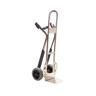 Diable aluminium a tablier sureleve M-NS et guide d'escalier