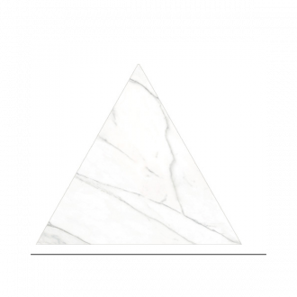 Carrelage triangulaire imitation marbre blanc 23,2 x 20,1 cm varenna 