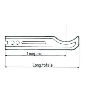 1 support à sceller radiateur traditionnel axe L255 - 137105