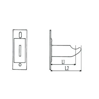 1 support à visser radiateur type traditionnel longueur 140/180