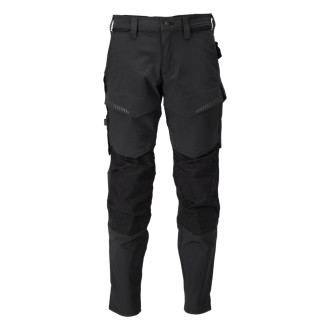 Pantalon de travail avec poches genouillères MASCOT Customized - 22379-311-Noir-45-82