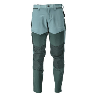 Pantalon de travail avec poches genouillères MASCOT Customized - 22379-311/2-Vert menthe-52-76