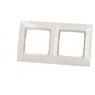 Plaque blanche double