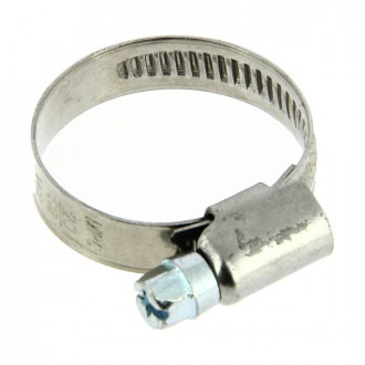 Collier acier crémaillere emboutie bande pleine 9mm o20 a 32, les 20