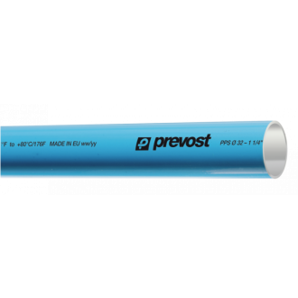 Tube aluminium bleu pour air comprimé - Diamètre extérieur 25 mm - PREVOST - PPS BTU2555