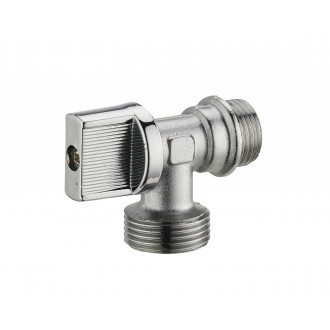 Robinet de machine à laver équerre 1/4 tour mâle M1/2' (15x21) sortie mâle M3/4' (20x27) NOYON & THIEBAULT - 802-1520C1