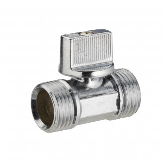 Mini vanne d'arrêt à sphère 1/4 tour double mâle M1/2' (15x21) NOYON & THIEBAULT - 4965-15L1