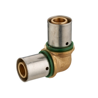 Coude égal à sertir profil TH pour tube PER NOYON & THIEBAULT - Ø 16 mm Bague à sertir en inox  - 3788-16L1