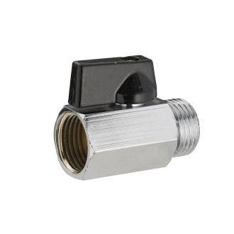 Mini vanne d'arrêt à sphère 1/4 tour mâle femelle MF3/8 (12x17) NOYON & THIEBAULT - 4310-12L1