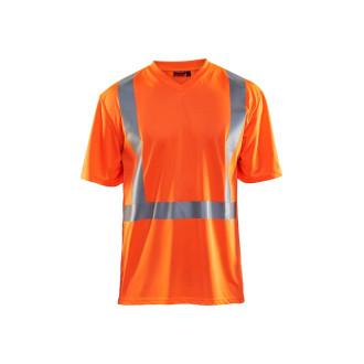 T-shirt col V haute-visibilité anti-UV anti-odeur 33821011 - Couleur et taille au choix