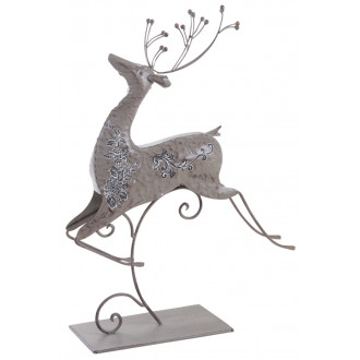 Renne en métal laqué bronze (lot de 3)