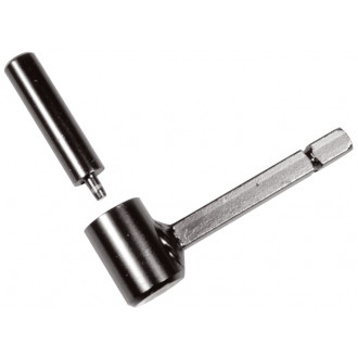 Gond portail pierre Ø16 cataphorèse noir ING FIXATIONS - Queue carrée 10x80 - A000240