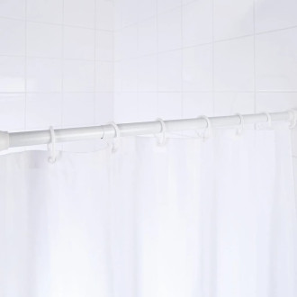 tringle de rideau de douche télescopique 70-115 cm blanc 55101