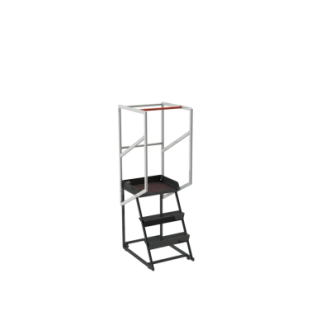 Escabeau étroit 3 marches 150 kg - 830008728