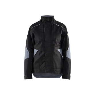 Veste retardant-flamme femme Noir/Gris-Clair 40711516 - Taille au choix