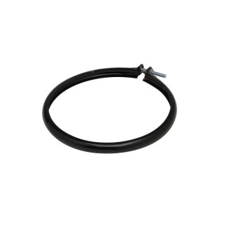 Bague émaillée noir mat o153
