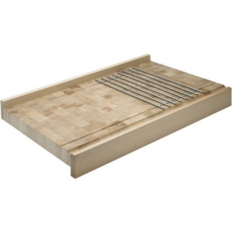 Plan de travail en bois avec grille 60x40 cm