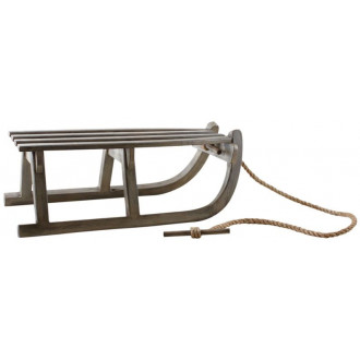 Luge décorative en bois vieilli