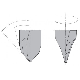 Mèche pour perçage passant hw s=10x26 d=6x35x70   ga 314.060.42 Mèche pour perçage passant hw s=10x26 d=6x35x70   ga 314.060.42