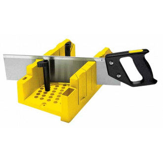 Boîte à Coupe Plastique avec Cales - Avec Scie à Dos STANLEY 1-20600