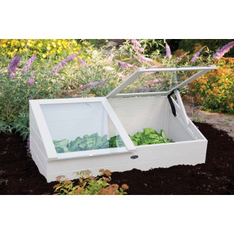 Serre de jardin en pin 41 cm de hauteur blanc