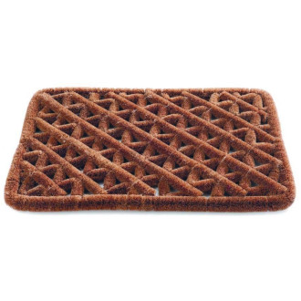 Paillason zig zag avec grattoir à chaussures