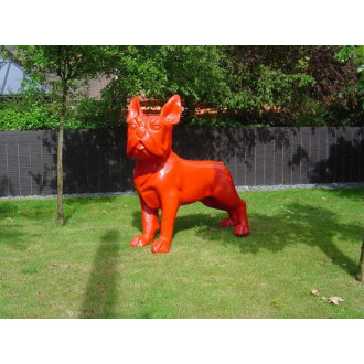 Bouldogue français xxl coloré en résine