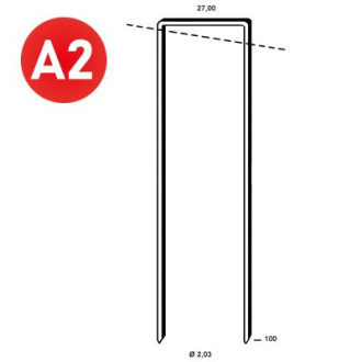 Agrafes WP-100 INOX Alsafix - Boite de 2180 pièces - 6WP1009 Agrafes WP-100 INOX Alsafix - Boite de 2180 pièces - 6WP1009