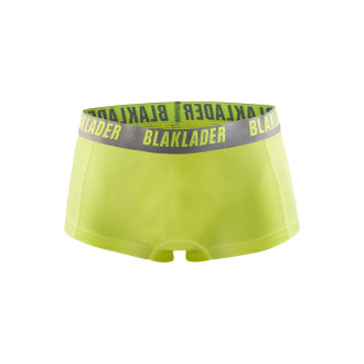 Boxers femme Jaune-Fluo/Gris-Clair - Pack x2 - 72051079 - Taille au choix