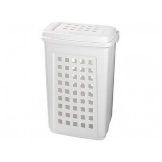 Panier à linge blanc 60 litres