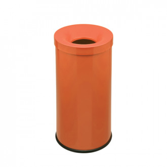 Corbeille anti feu cocorito orange capacité 50 litres tête antifeu