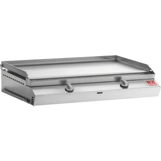 Plancha en inox moma 70 cm avec chariot et housse