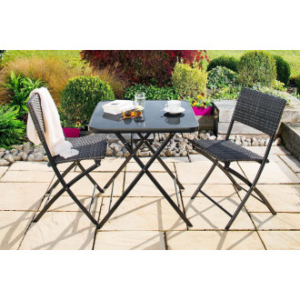 Set jardin en aluminium 2 personnes ankara